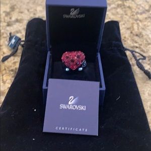 Swarovski heart shaped ring